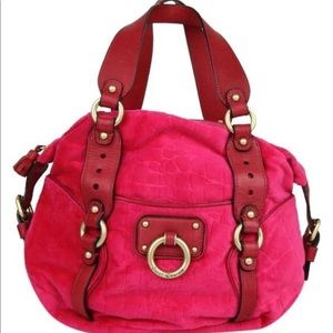 Juicy couture velour satchel bag